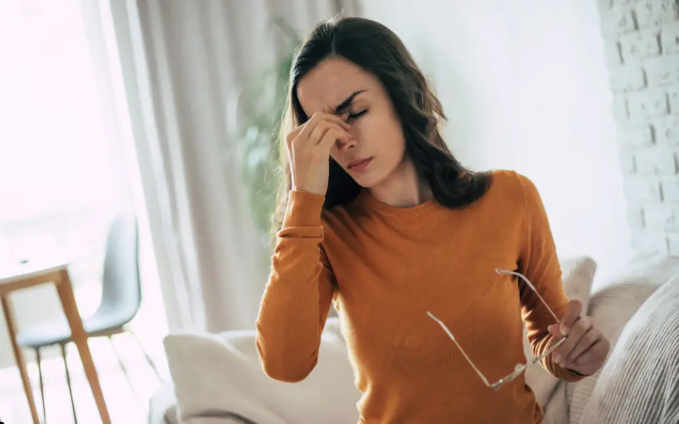 علاج انسداد الأنف بالتدليك