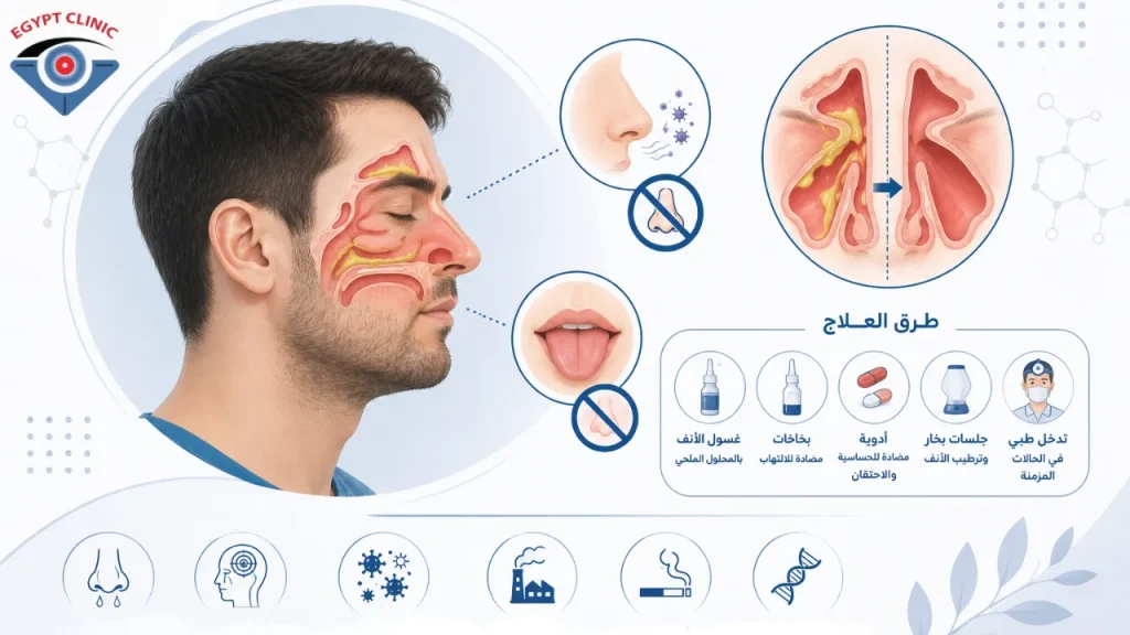 فقدان حاسة الشم والتذوق بسبب الجيوب الأنفية