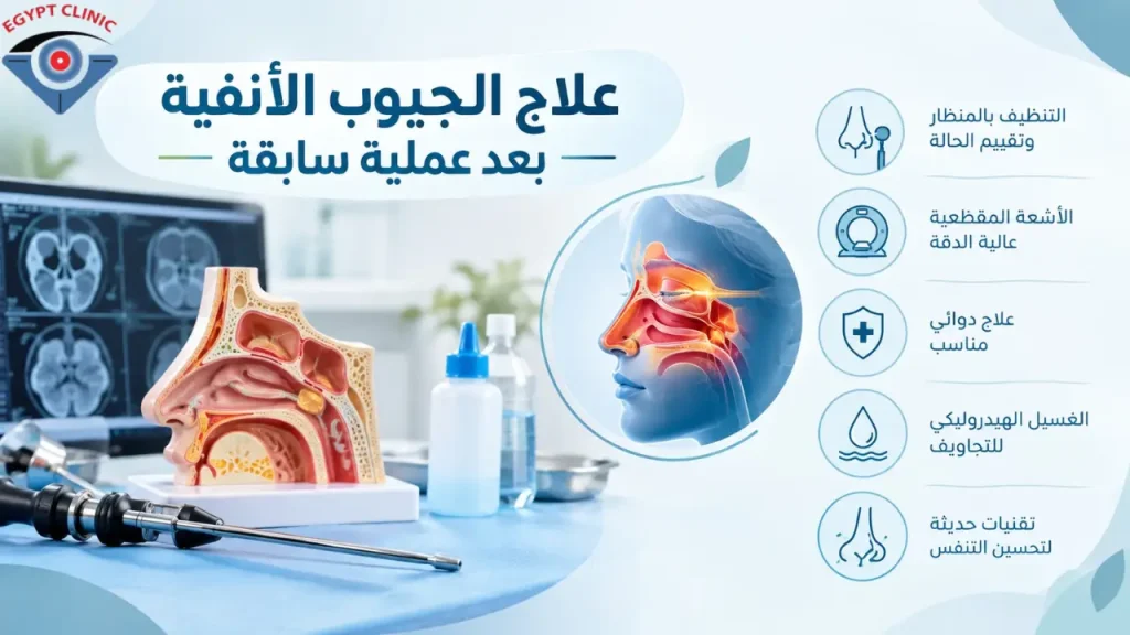 علاج الجيوب الأنفية بعد عملية سابقة